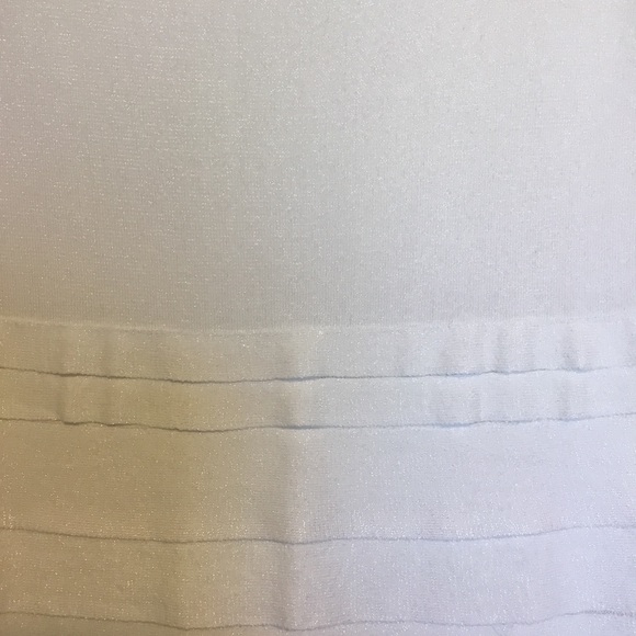 Carmen Marc Volvo XL Shinny White Dressy Dress - Picture 4 of 8